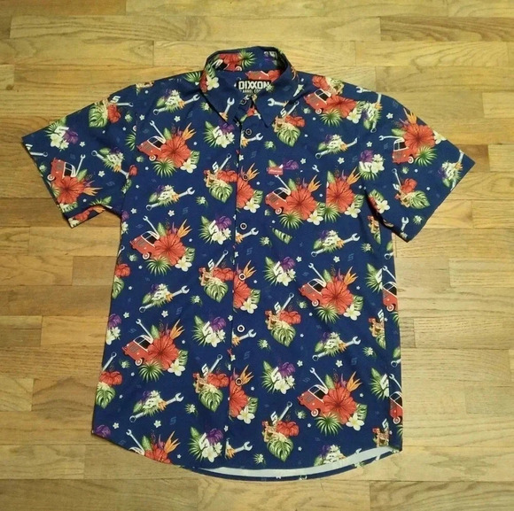 Dixxon Flannel Co. Hawaiian Snap On Tools Limited Edition Shirt Men's Medium - Picture 1 of 8